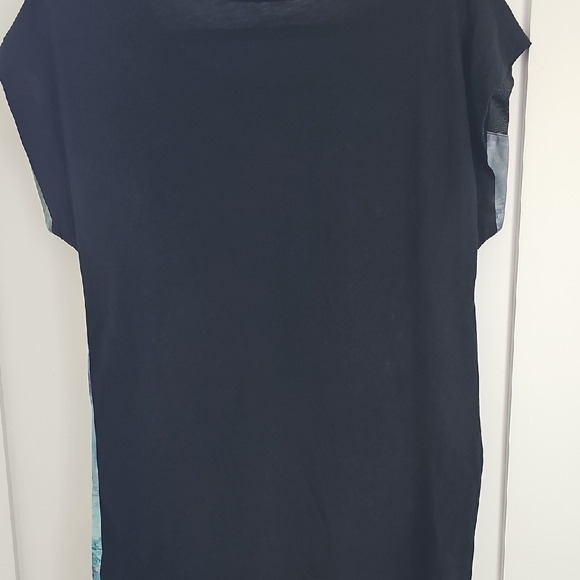 Express Black and Blue Short Sleeve Tee Size S/P - Picture 6 of 6